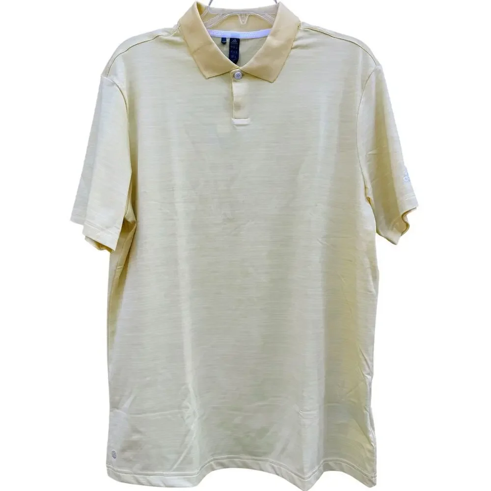 Adidas Golf Sport Polo Yellow Medium NWT